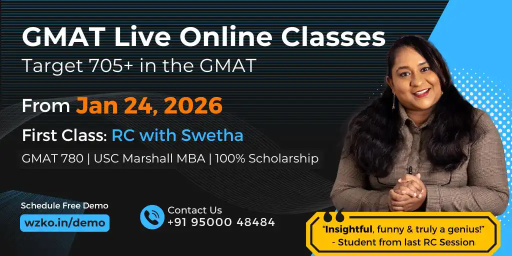 GMAT Live Online Jan 24 2026 batch
