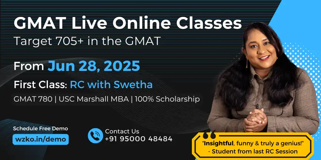 GMAT Live Online Class June 28 2025