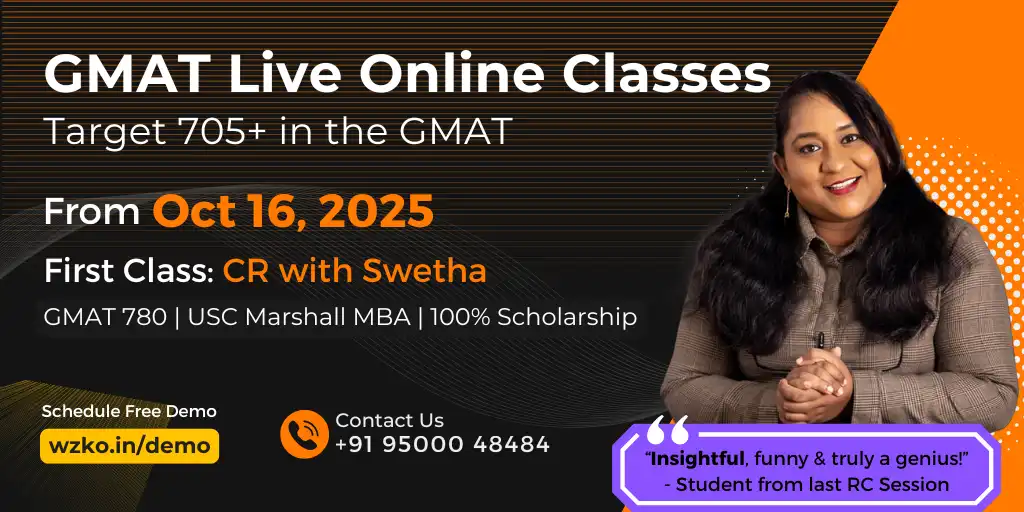 GMAT Live Online Oct 16 2025 batch