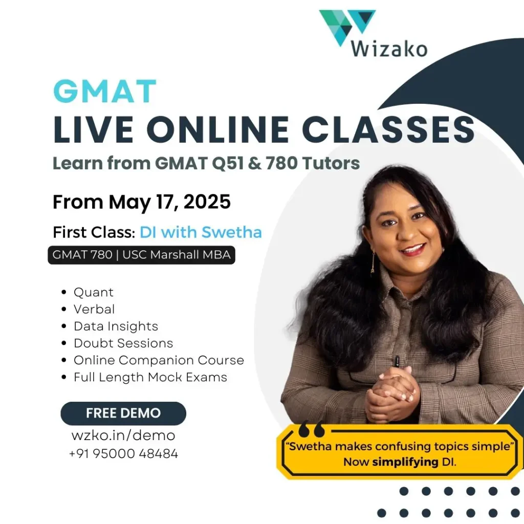 GMAT Live Online Class May 17 2025