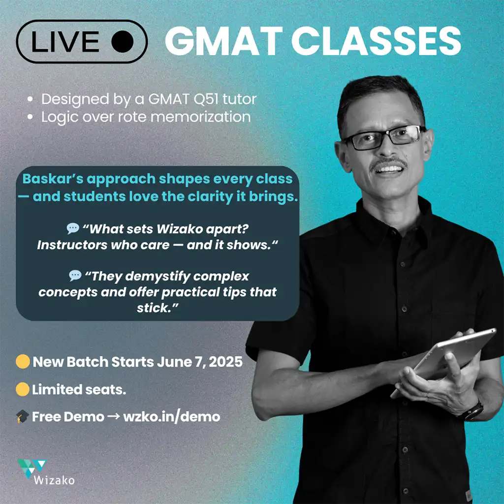GMAT Live Online Class June 7 2025