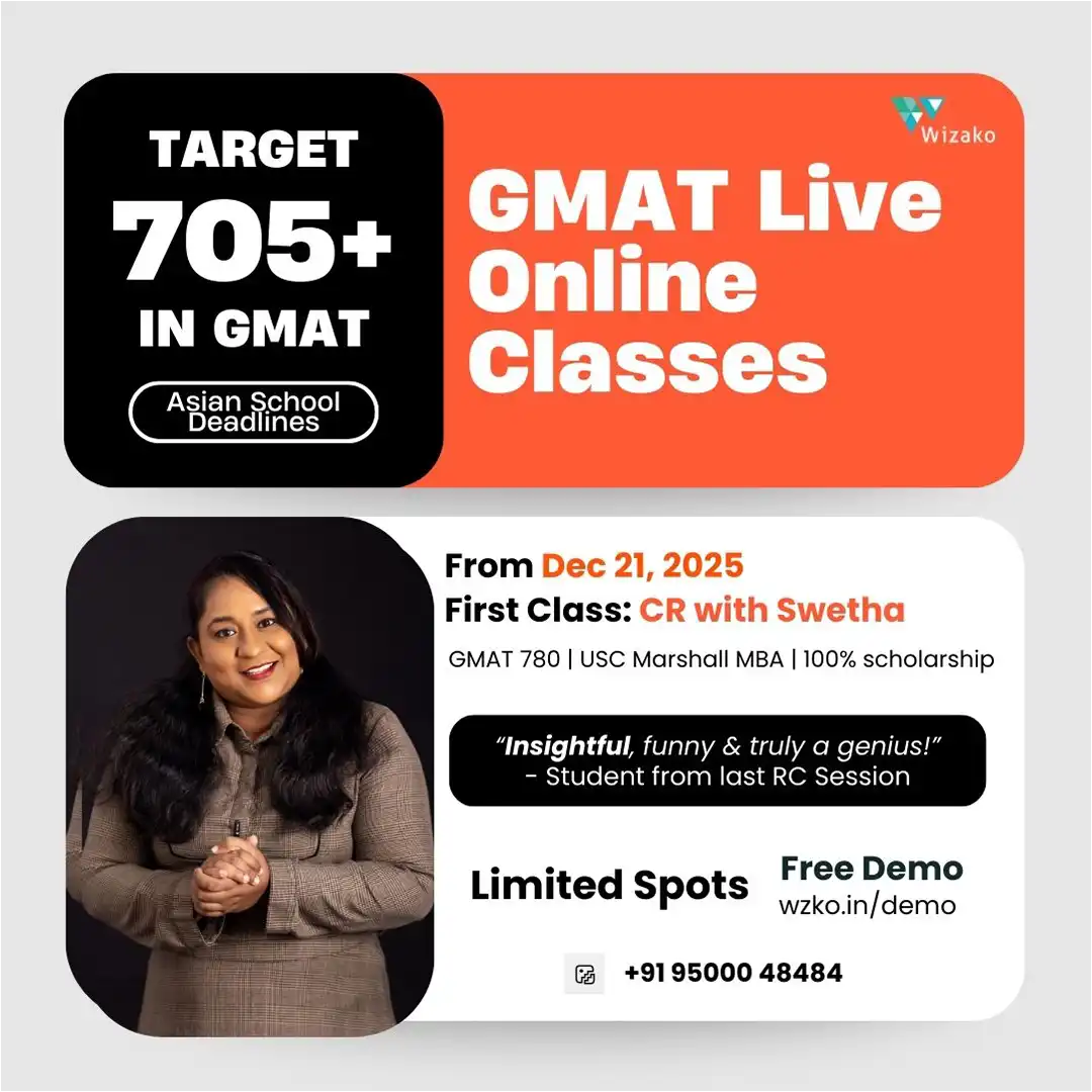 GMAT Live Online Dec 21 2025 batch