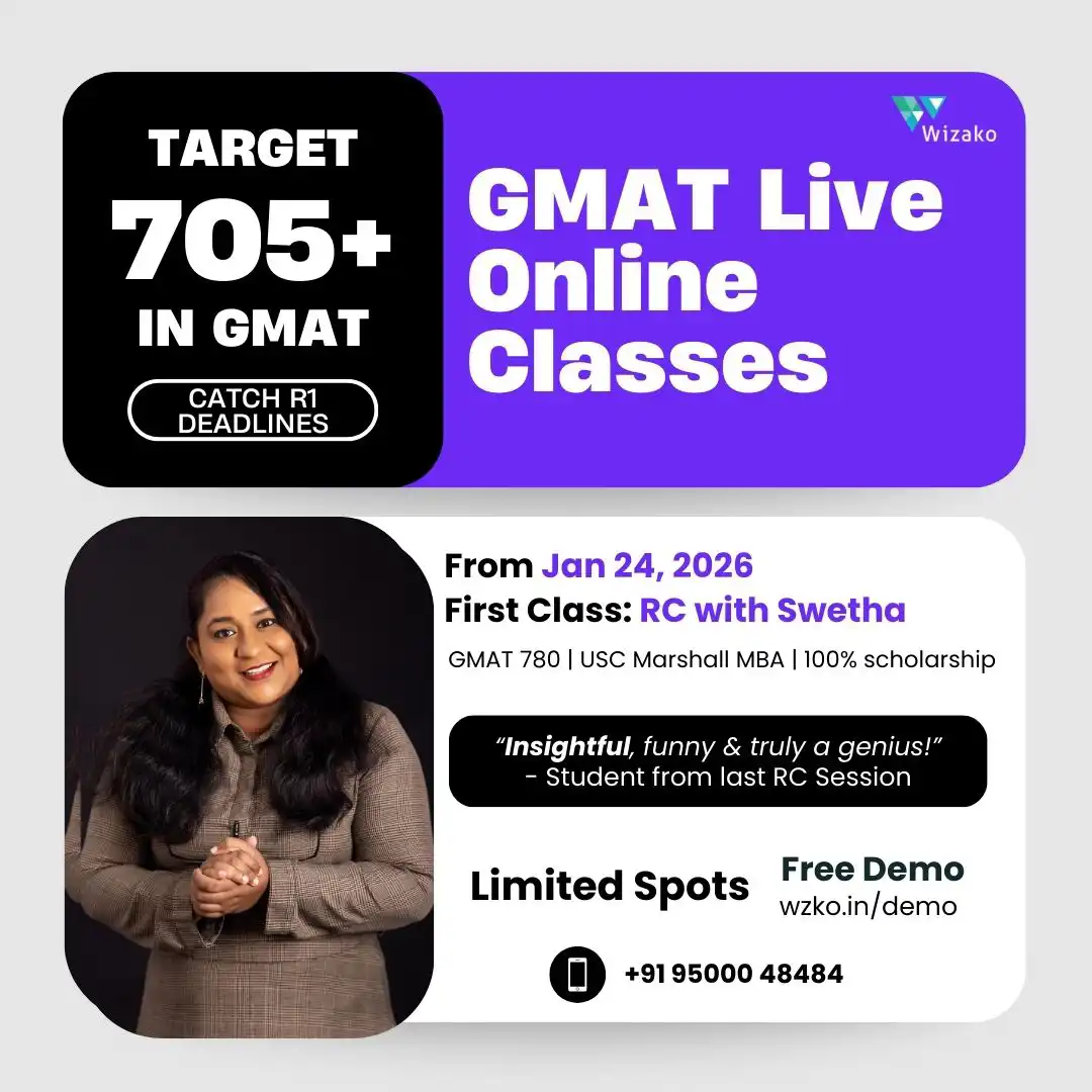 GMAT Live Online Jan 24 2026 batch