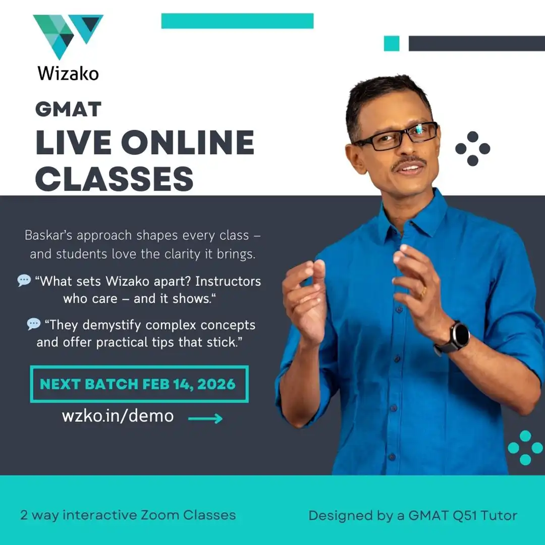 GMAT Live Online Classes Feb 14th batch