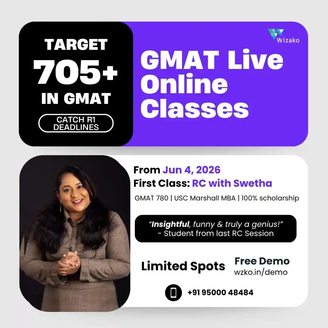 GMAT Live Online Classes June 4th batch
